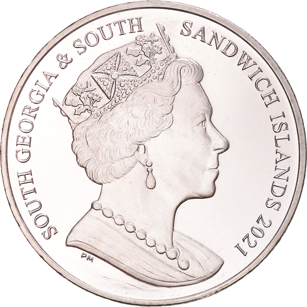 Moneta, Georgia del Sud e Isole Sandwich Meridionali, 2 Pounds, 2021, Pobjoy