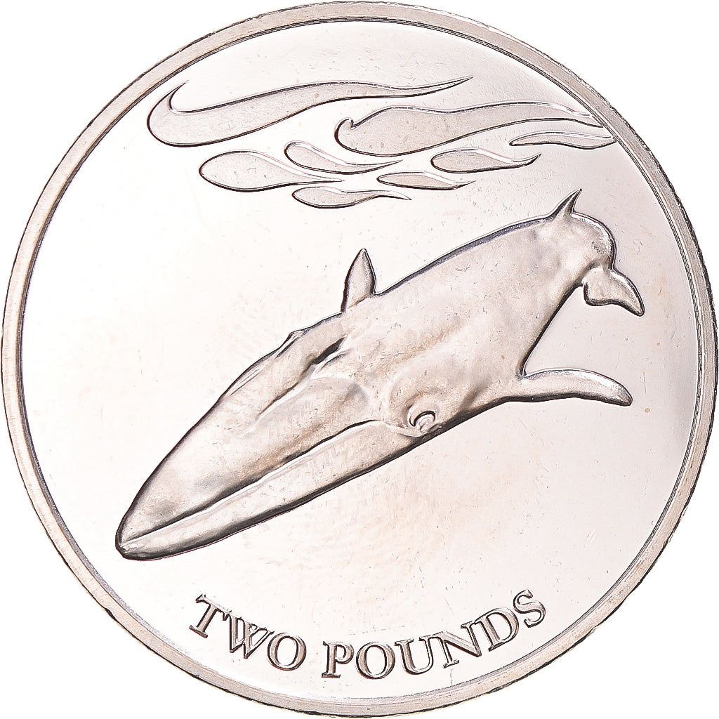 Moeda, Ilhas Geórgia do Sul e Sandwich do Sul, 2 Pounds, 2021, Pobjoy Mint