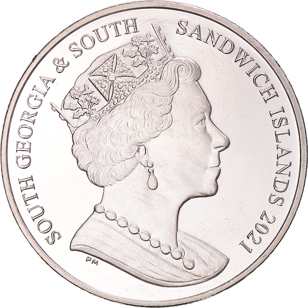 Coin, South Georgia and the South Sandwich Islands, 2 Pounds, 2021, Pobjoy Mint