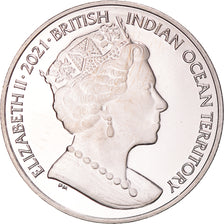 Coin, British Indian Ocean, 2 Pounds, 2021, Poisson perroquet, MS(63)