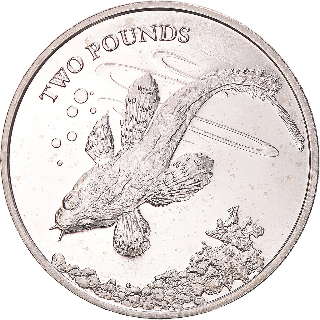 Coin, British Antarctic Territory, 2 Pounds, 2021, Pobjoy Mint, plunderfish