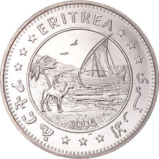 Coin, Eritrea, Dollar, 1994, Singes - Colobe ou Guereza, MS(63), Copper-nickel