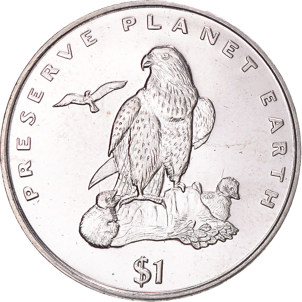 Monnaie, Érythrée, Dollar, 1996, Faucon, SPL, Du cupronickel, KM:37