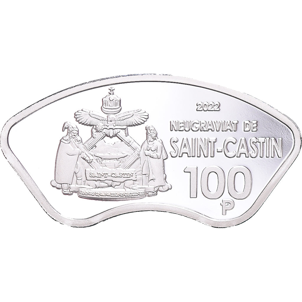Coin, Canada, 100 Piastres, 2022, Ottawa, Northern Flying Squirrel; Saint-Castin