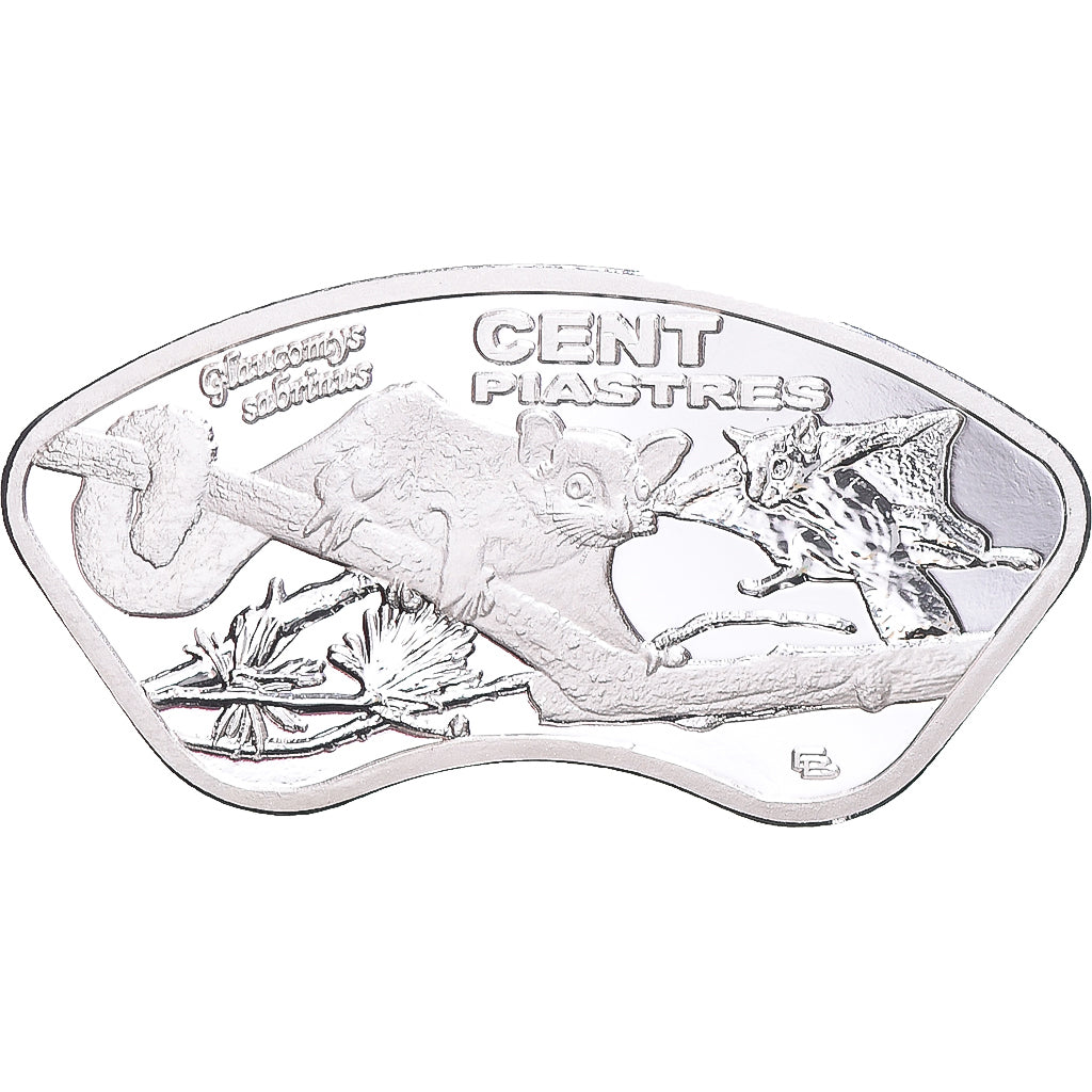 Coin, Canada, 100 Piastres, 2022, Ottawa, Northern Flying Squirrel; Saint-Castin