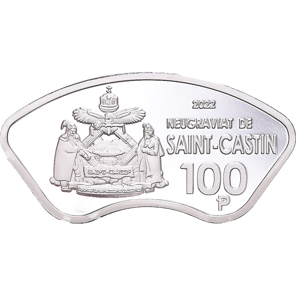 Coin, Canada, 100 Piastres, 2022, Ottawa, Northern Flying Squirrel; Saint-Castin