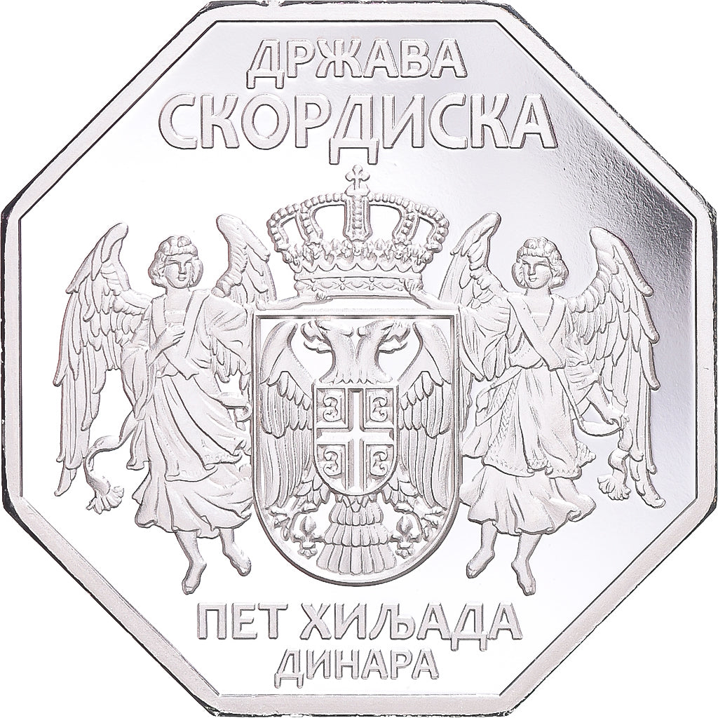 Coin, Serbia, 5000 Dinara, 2022, Scordisci.BE, MS(65-70), Cupronickel plaqué