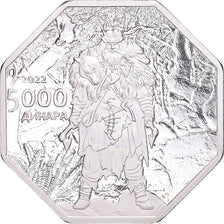 Coin, Serbia, 5000 Dinara, 2022, Scordisci.BE, MS(65-70), Cupronickel plaqué