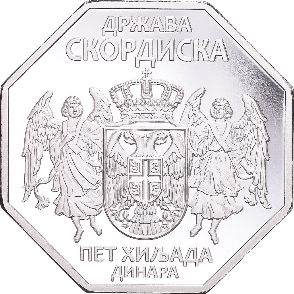 Coin, Serbia, 5000 Dinara, 2022, Scordisci.BE, MS(65-70), Cupronickel plaqué