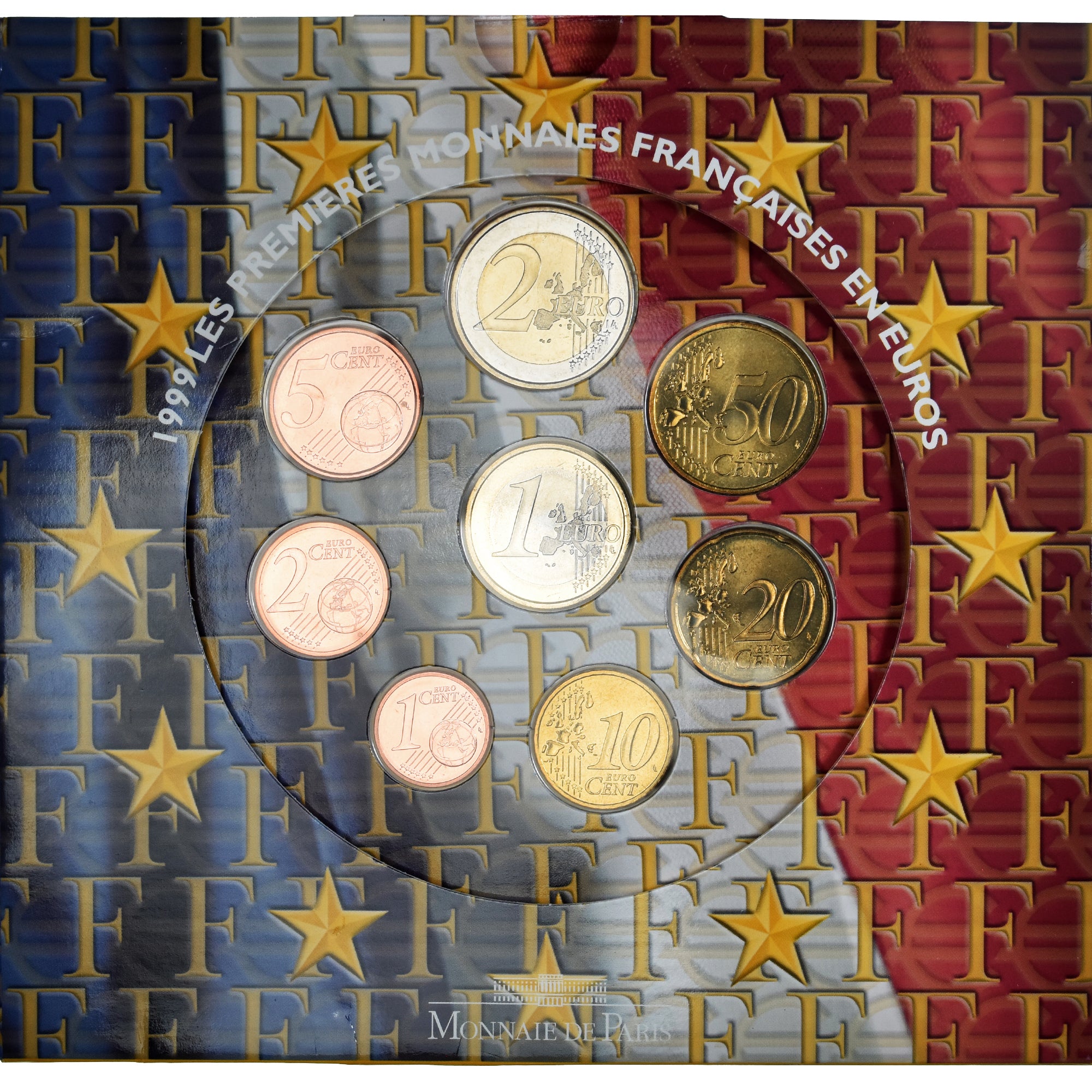 Francia, Monnaie de Paris, Euro-Set, 1999, FDC.BU, FDC, (Senza composizione)