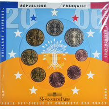 França, Monnaie de Paris, Euro-Set, 2006, FDC.BU, MS(65-70), (Sem Composição)