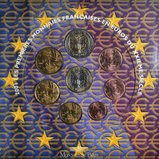 France, Monnaie de Paris, Euro-Set, 2001, BU, MS(65-70)