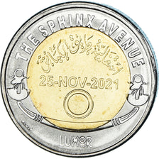 Münze, Ägypten, Pound, 2021, The Sphinx Avenue - Luxor, UNZ, Bi-Metallic