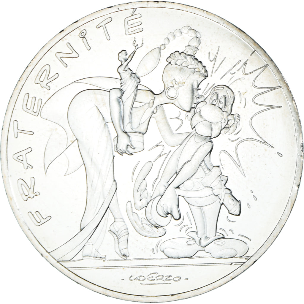 Frankreich, 10 Euro, Astérix - Fraternité, 2015, Paris, UNZ+, Silber