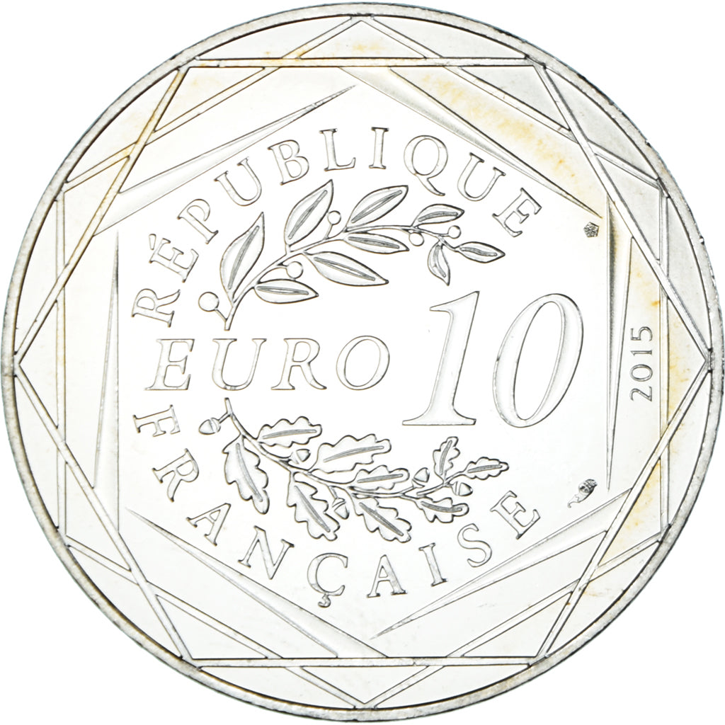 Frankreich, 10 Euro, Astérix - Fraternité, 2015, Paris, UNZ+, Silber
