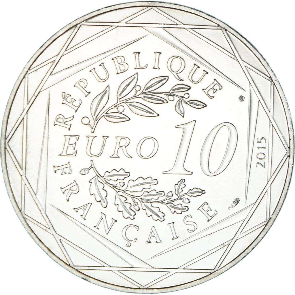 France, 10 Euro, Astérix - Egalité - La zizanie, 2015, Paris, FDC, Argent