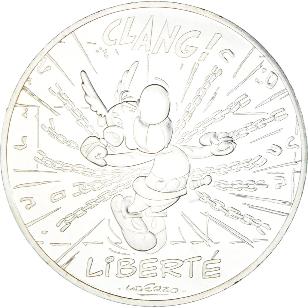 France, 10 Euro, Liberté, Astérix Potion, 2015, Paris, MS(65-70), Silver