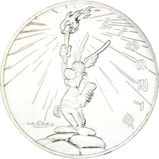 France, 10 Euro, Liberté Astérix Flamme, 2015, Paris, MS(65-70), Silver