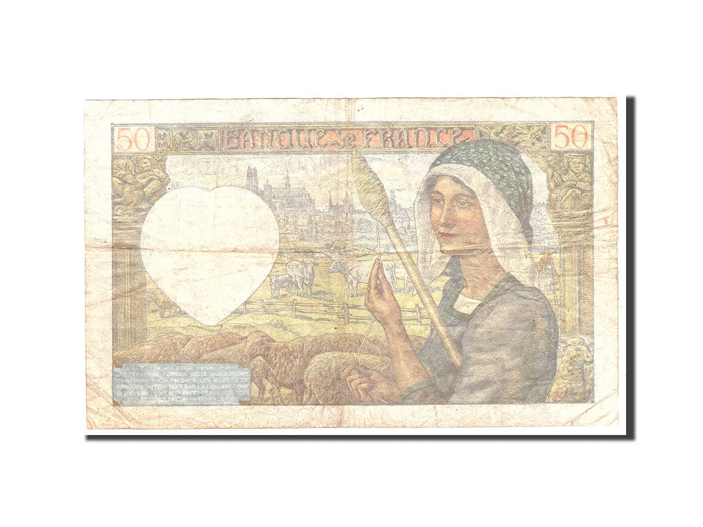 Biljet, Frankrijk, 50 Francs, 1941, 1941-11-20, TB, Fayette:19.16, KM:93