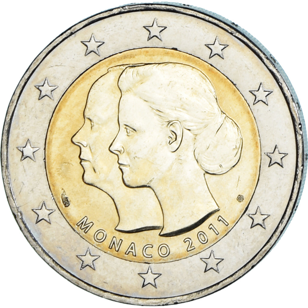 Monaco, 2 Euro, 2011, Paris, Mariage Princier, STGL, Bi-Metallic, Gadoury:MC201