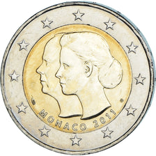 Monaco, 2 Euro, 2011, Paris, Mariage Princier, STGL, Bi-Metallic, Gadoury:MC201