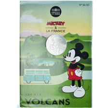 France, 10 Euro, 2018, Mickey Ode aux volcans.FDC, MS(65-70), Silver