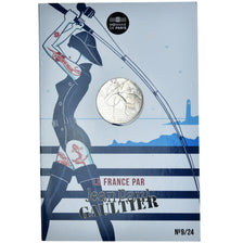 France, 10 Euro, Jean Paul Gaultier, 2017, FDC.9, MS(65-70), Silver