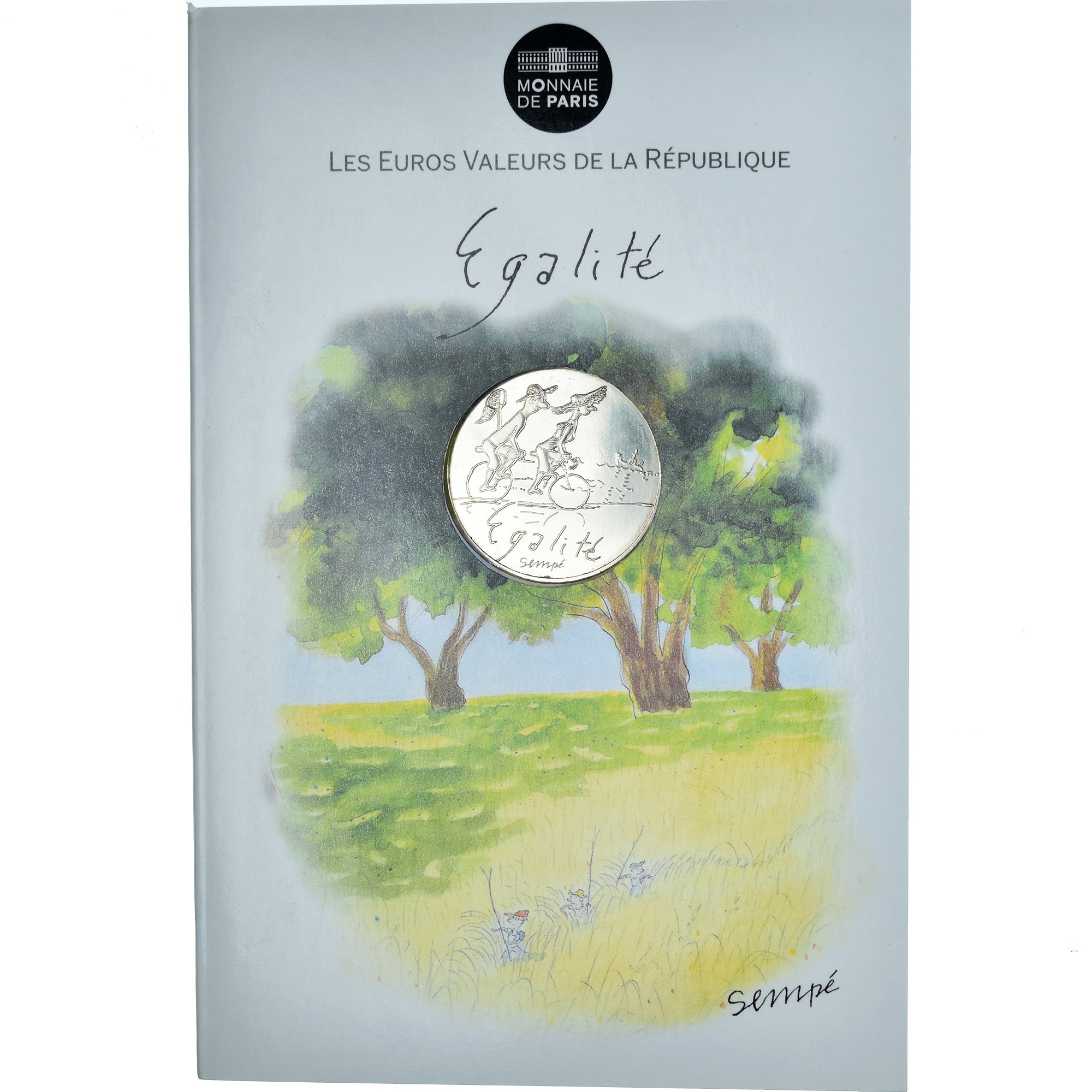 France, 10 Euro, Egalité, 2014, Sempé Égalité Été, MS(65-70), Silver