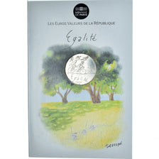 France, 10 Euro, Egalité, 2014, Sempé Égalité Été, MS(65-70), Silver