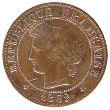 Moneta, Francia, Cérès, Centime, 1882, Paris, BB, Bronzo, Gadoury:88