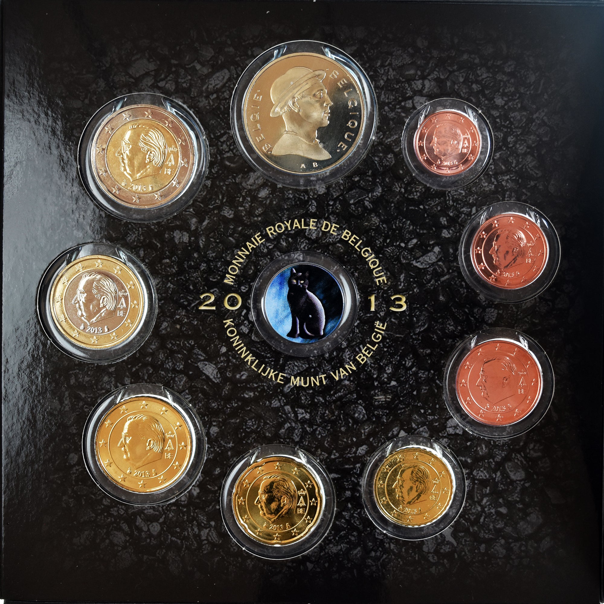 Belgium, Euro-Set, 2013, Royal Belgium Mint, Sites miniers, MS(65-70)