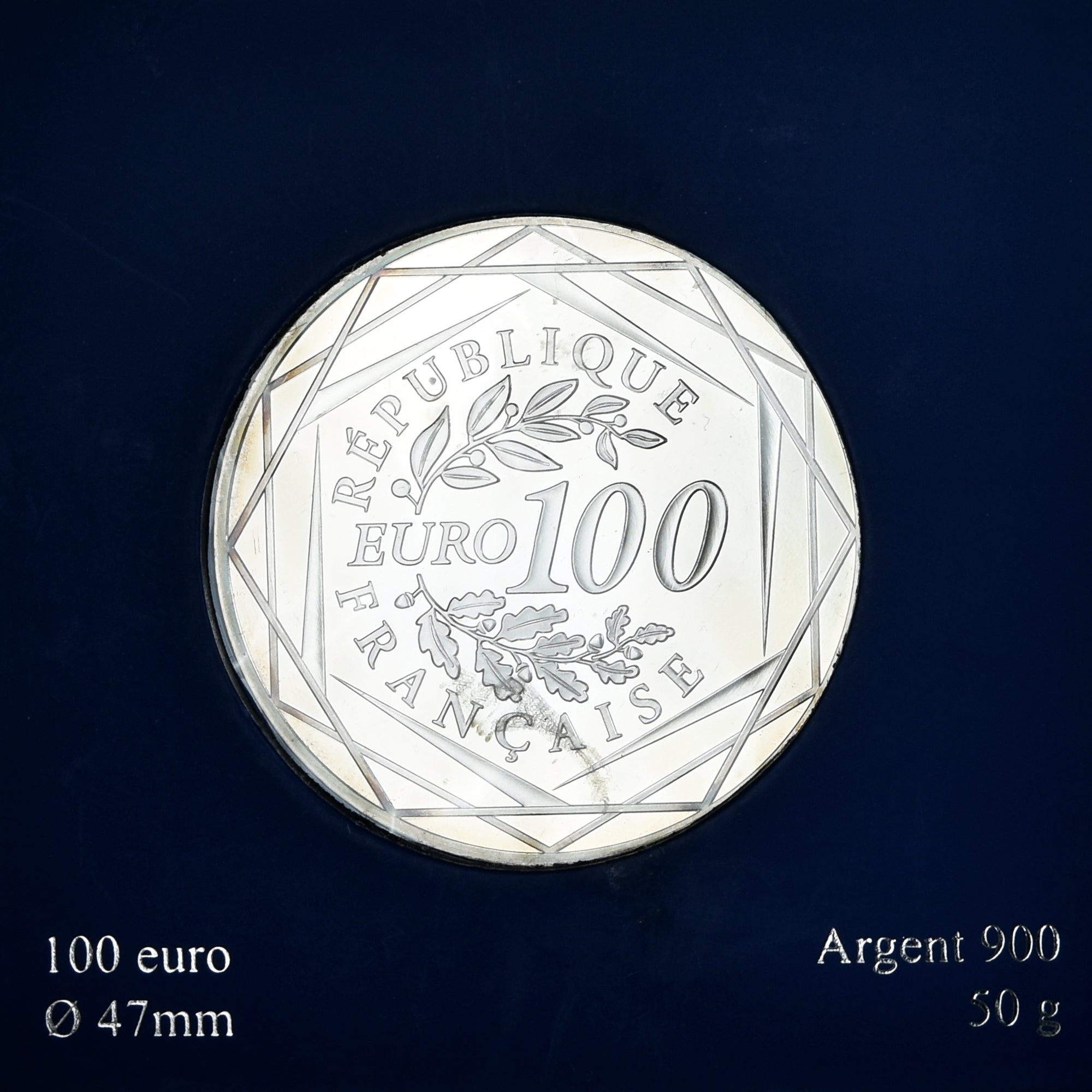 France, 100 Euro, Hercule, 2011, Monnaie de Paris, MS(65-70), Silver