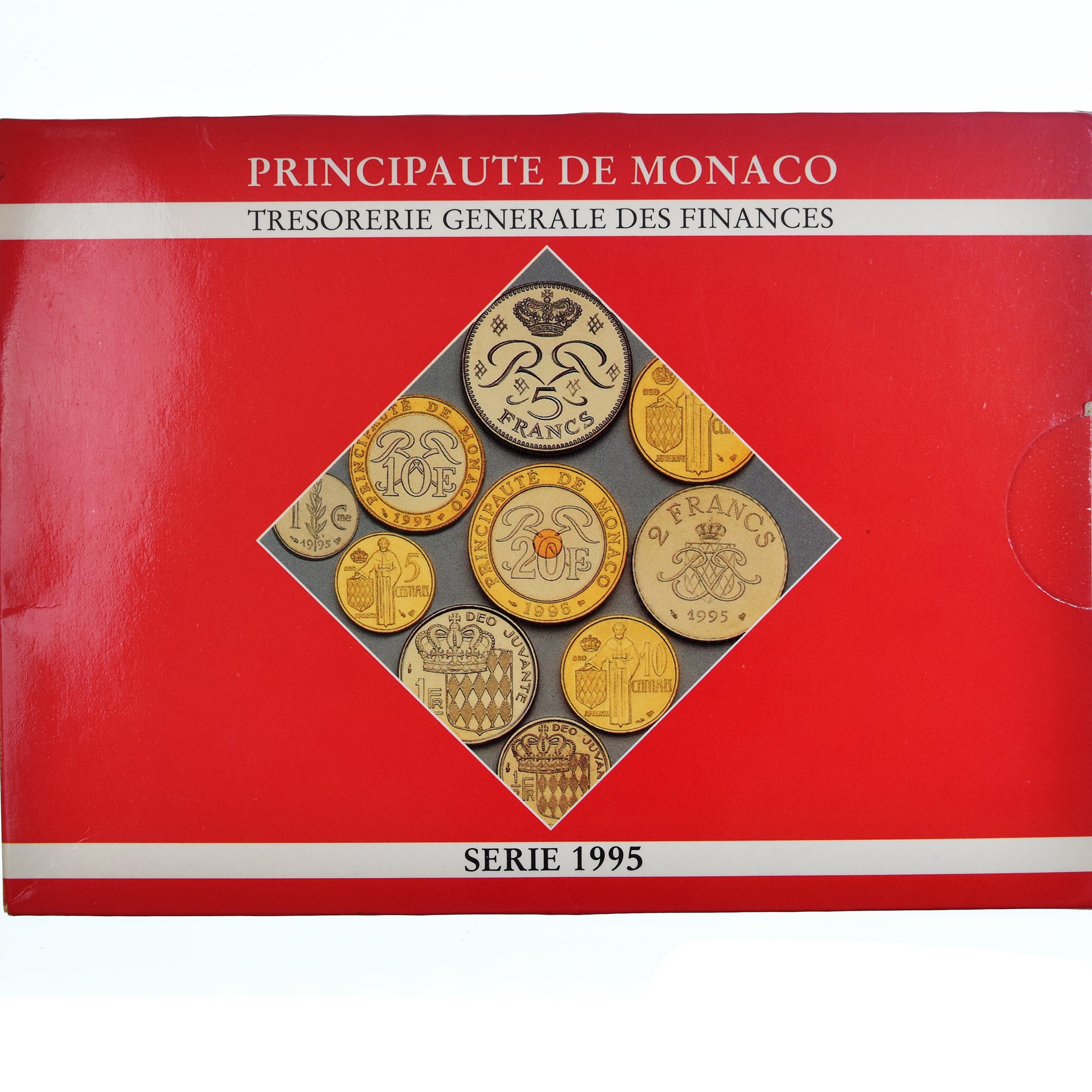Coin, Monaco, Set, 1995, monnaies de la 1 centime à la 20 Francs. BU, MS(65-70)