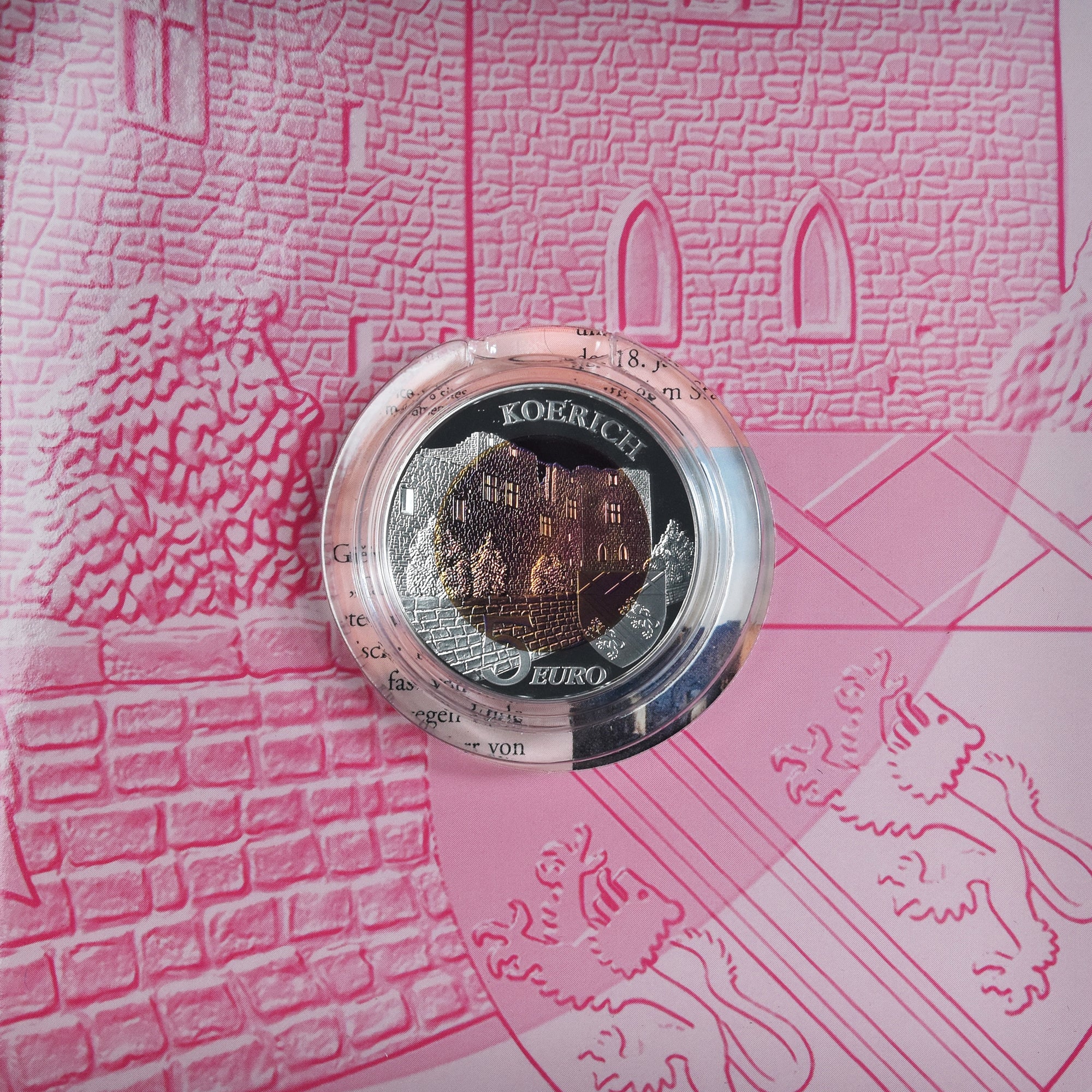 Luxembourg, 5 Euro, 2018, Château de Koerich.BE, MS(65-70), Bi-Metallic