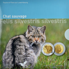 Luxembourg, 5 Euro, Chat sauvage, 2015, Utrecht, CHAT SAUVAGE.BE, MS(65-70)