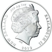 Münze, Neuseeland, Dollar, 2019, Space Pioneers.BE, STGL, Silber