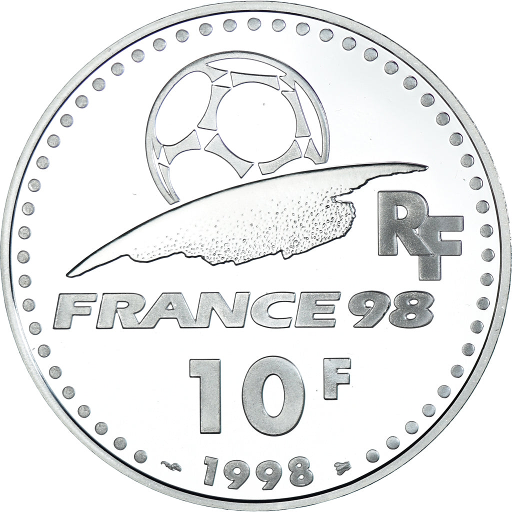 Coin, France, Coupe du Monde 1998, 10 Francs, 1998, Paris, BE, MS(65-70)