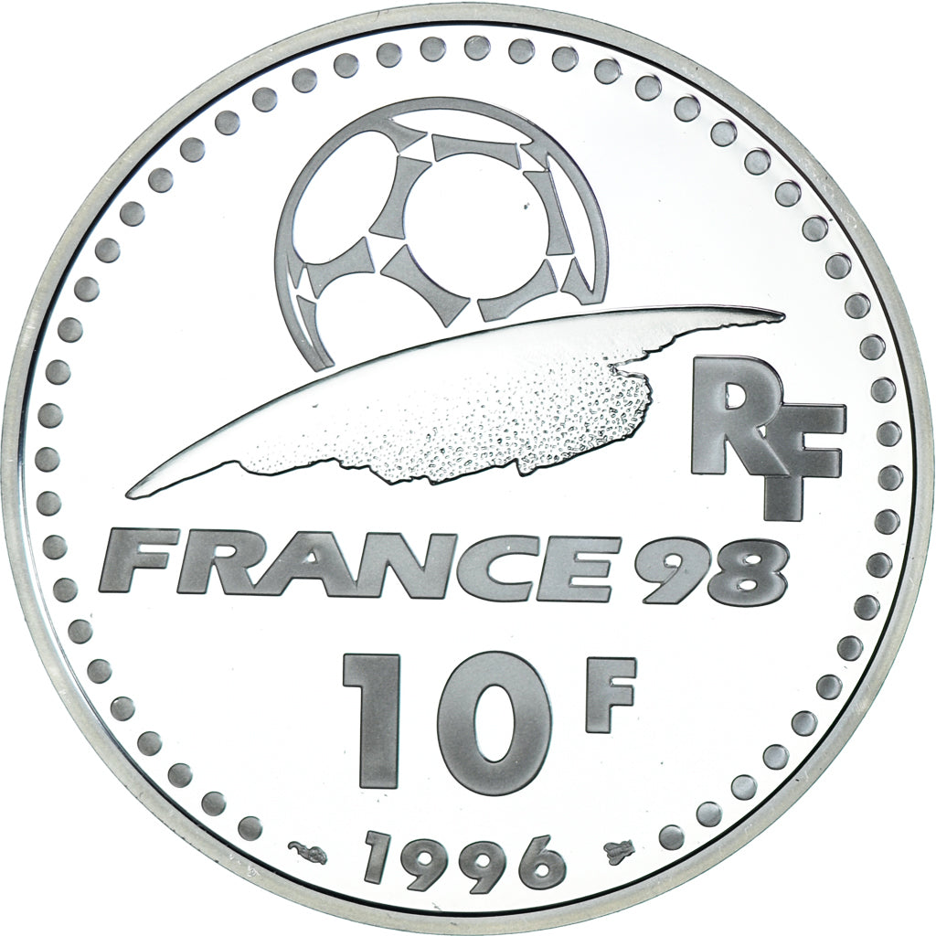 Moeda, França, Coupe du Monde 1998, 10 Francs, 1998, Paris, BE, MS(65-70)