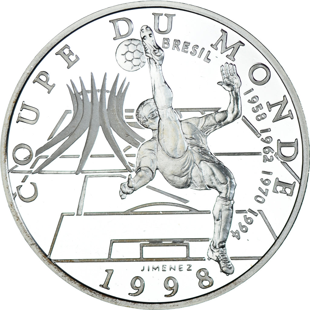 Münze, Frankreich, Coupe du Monde 1998, 10 Francs, 1998, Paris, BE, STGL