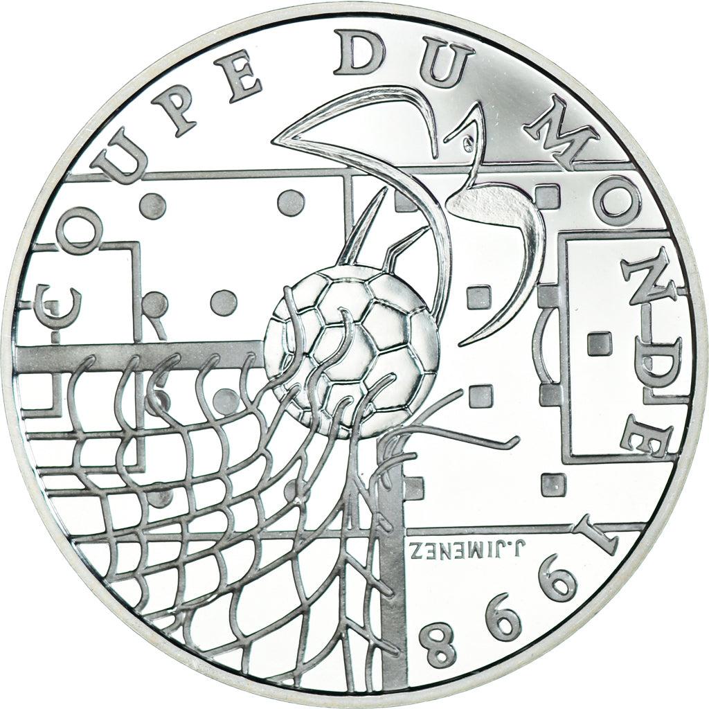 Moeda, França, Coupe du Monde 1998, 10 Francs, 1998, Paris, BE, MS(65-70)