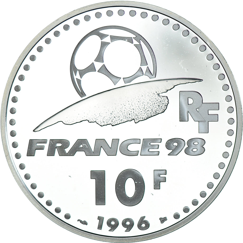 Moeda, França, Coupe du Monde 1998, 10 Francs, 1998, Paris, BE, MS(65-70)