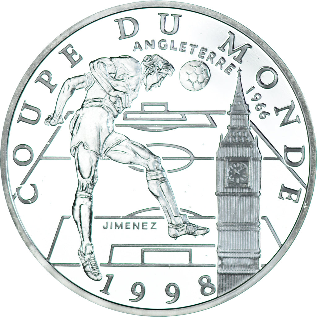 Moeda, França, Coupe du Monde 1998, 10 Francs, 1998, Paris, BE, MS(65-70)
