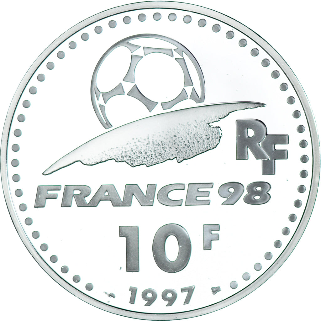 Moeda, França, Coupe du Monde 1998, 10 Francs, 1998, Paris, BE, MS(65-70)