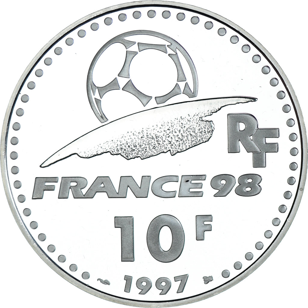 Münze, Frankreich, Coupe du Monde 1998, 10 Francs, 1997, Paris, BE, STGL