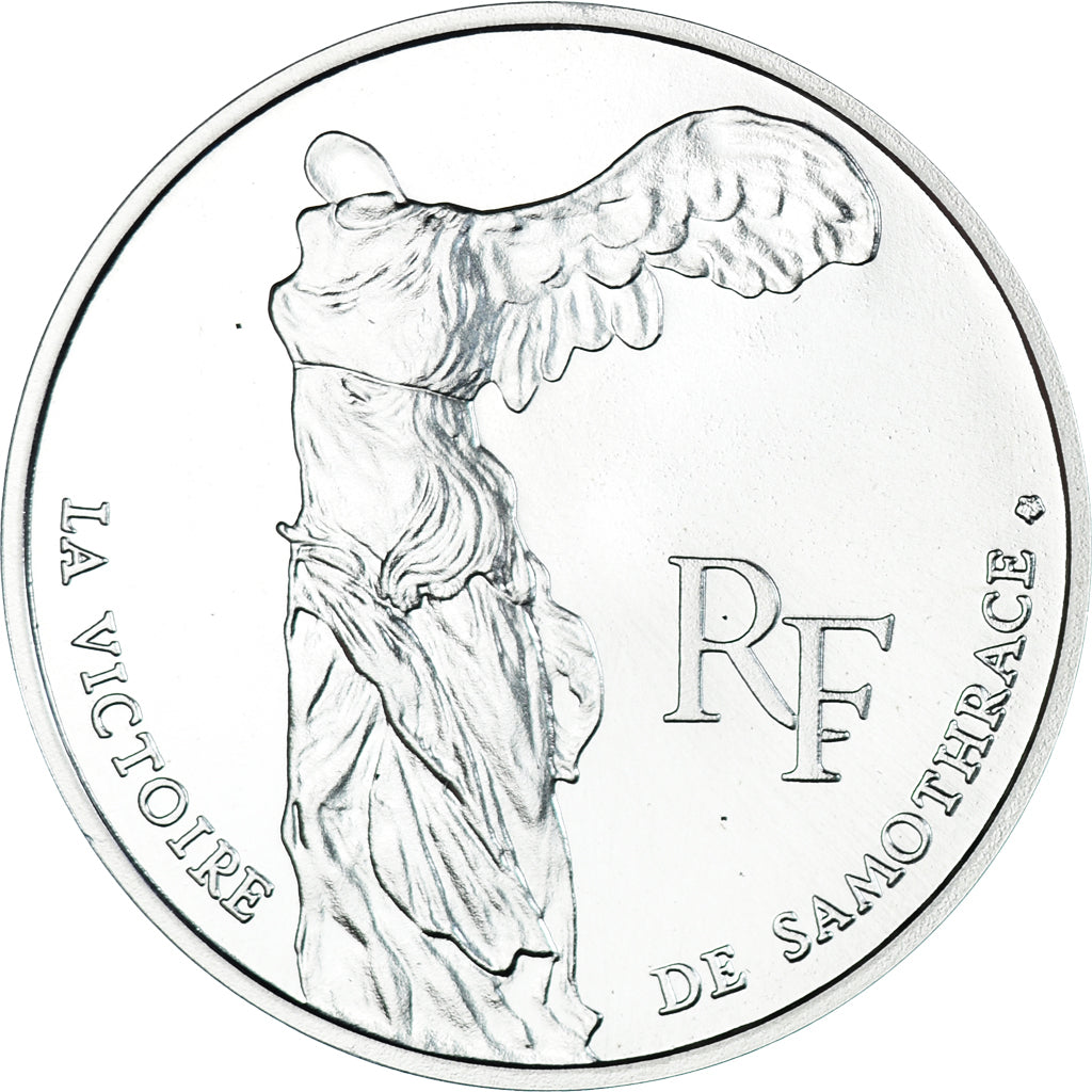 Münze, Frankreich, Victoire Samothrace, Bicentenaire du Musée du Louvre, 100