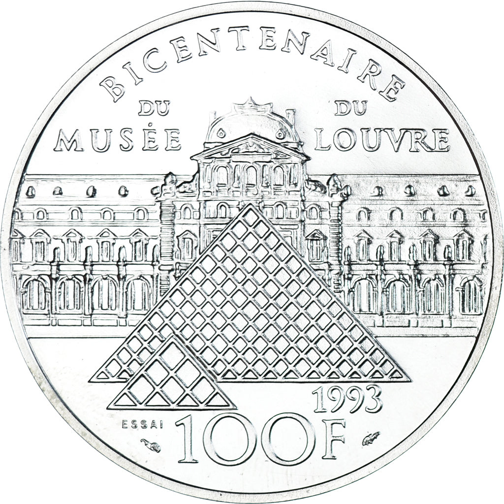 Münze, Frankreich, Victoire Samothrace, Bicentenaire du Musée du Louvre, 100