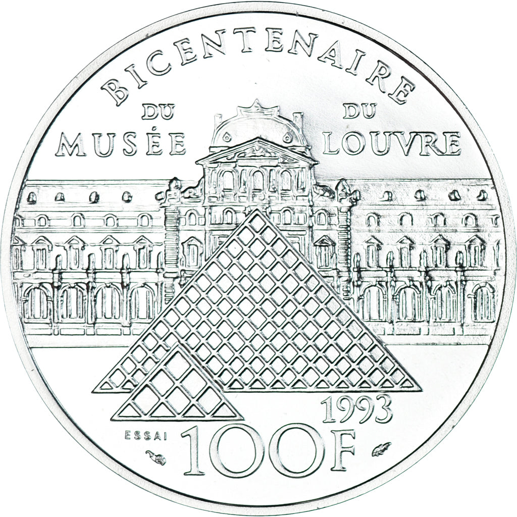 Coin, France, 100 Francs, 1993, ESSAI, MS(65-70), Silver, KM:1017, Gadoury:C45