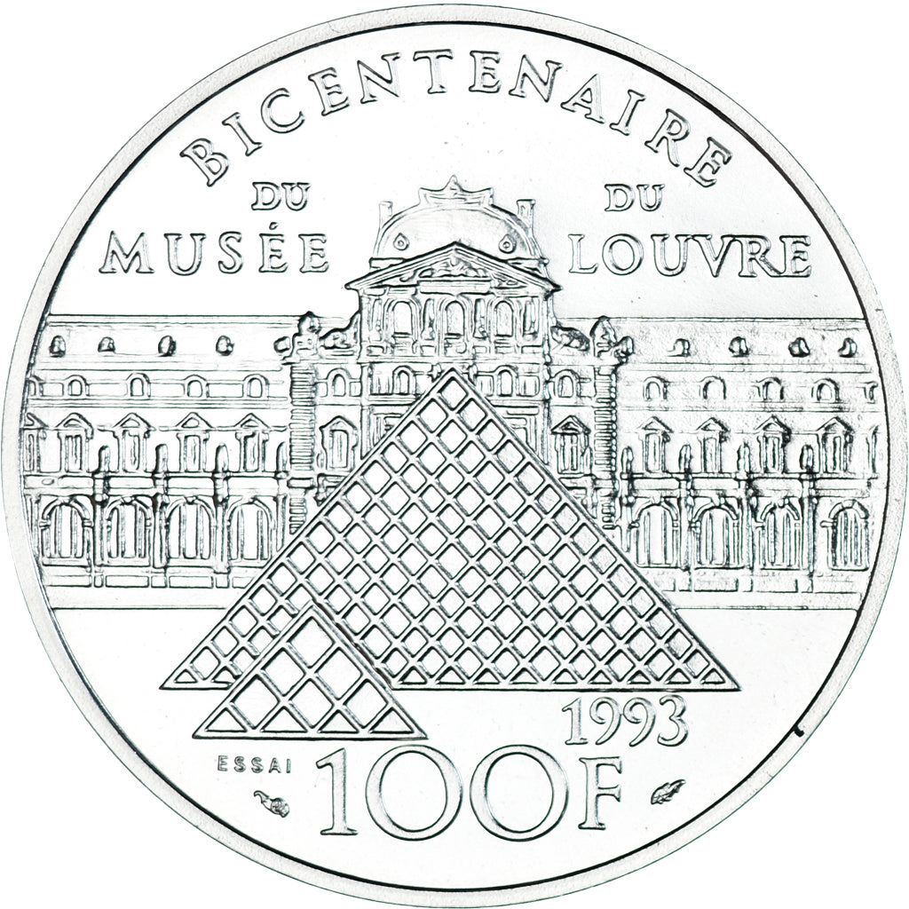 Moneda, Francia, 100 Francs, 1993, ESSAI, FDC, Plata, KM:1020, Gadoury:C51