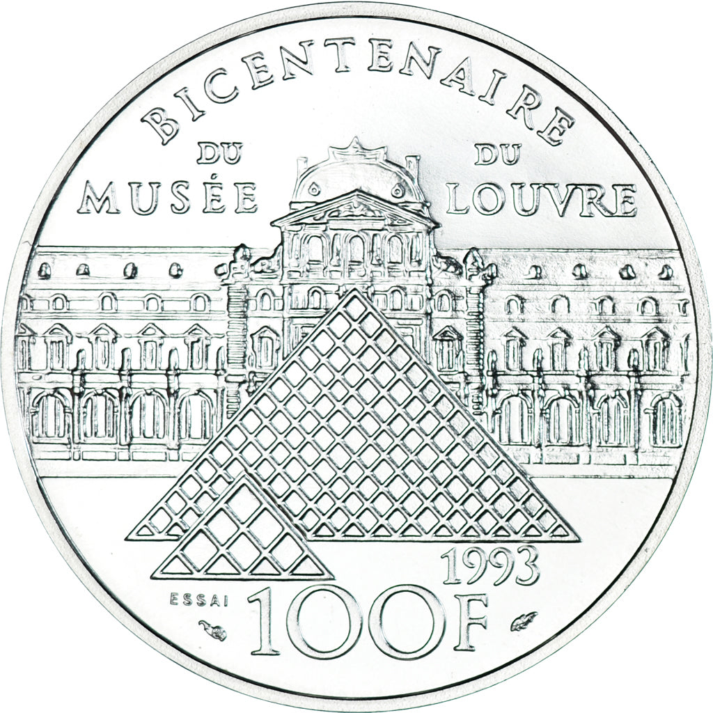 Coin, France, 100 Francs, 1993, ESSAI, MS(65-70), Silver, KM:1022, Gadoury:C53