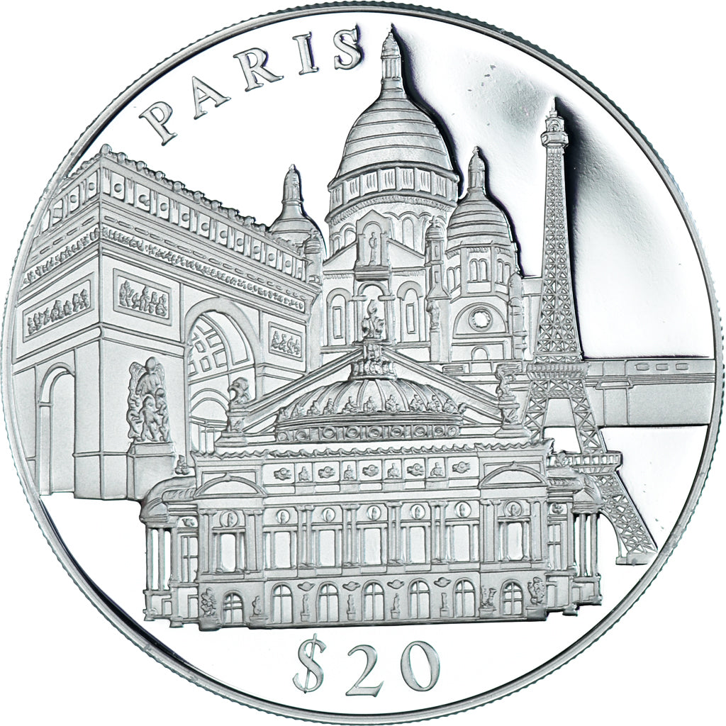 Coin, Liberia, 20 Dollars, 2000, MS(65-70), Silver